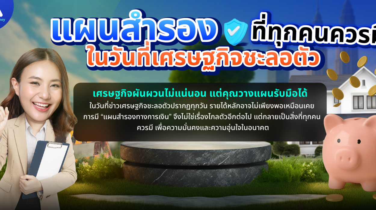 ด๊อกเตอร์ มันนี่ บทความ แผนสำรองที่ทุกคนควรมี ในวันที่เศรษฐกิจชะลอตัว