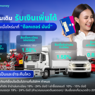 ด๊อกเตอร์ มันนี่ โปรโมชัน รถคันเดิม รับเงินเพิ่มได้ ที่ด๊อกเตอร์ มันนี่