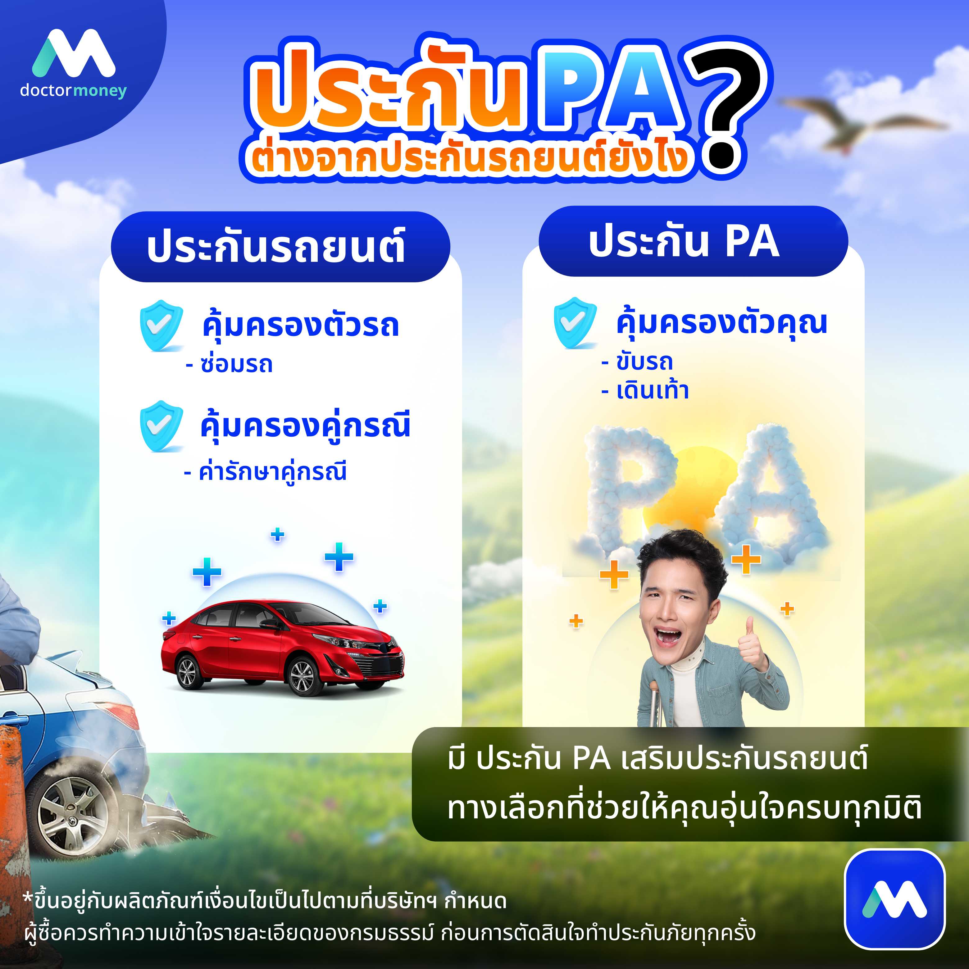 ด๊อกเตอร์ มันนี่ บทความ รู้จักประกัน PA ให้ลึก