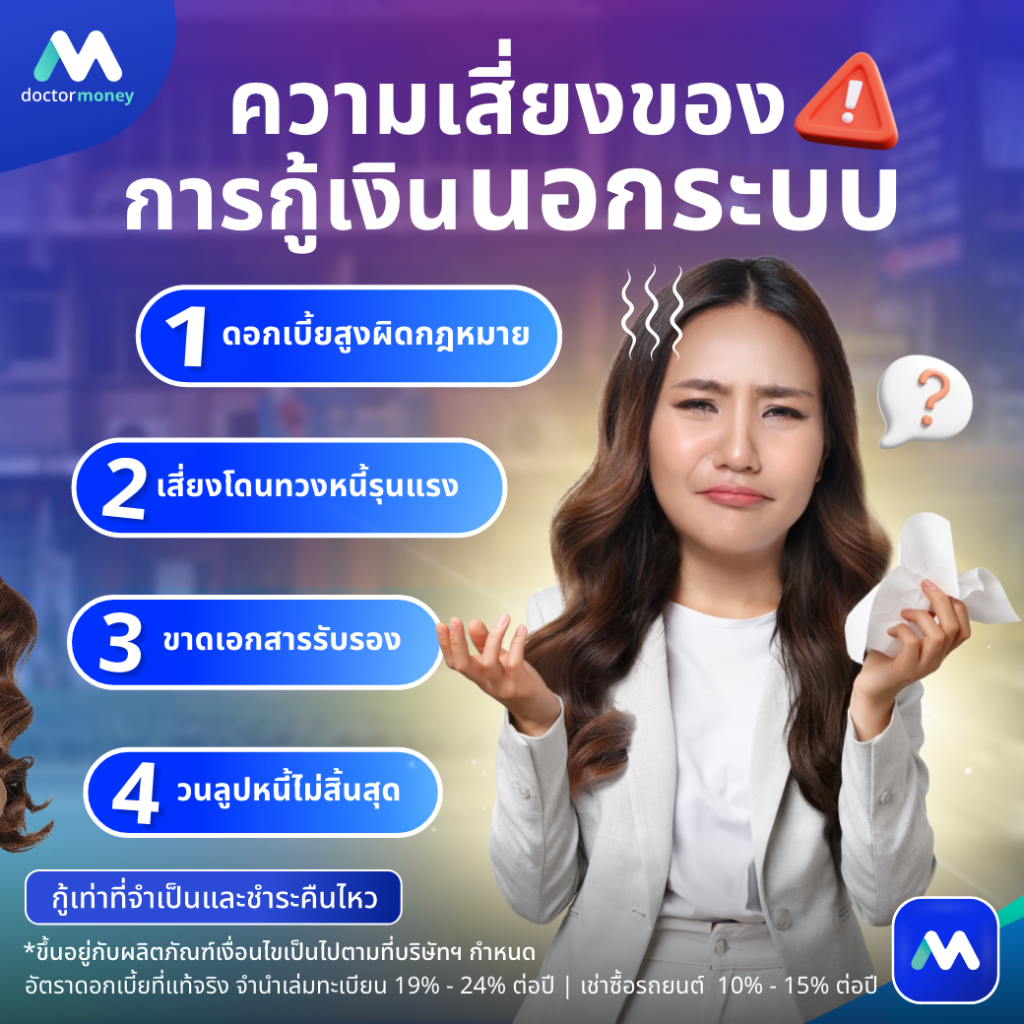 ด๊อกเตอร์ มันนี่ บทความ เสี่ยงแค่ไหน ก่อนใจร้อนกู้เงินนอกระบบ