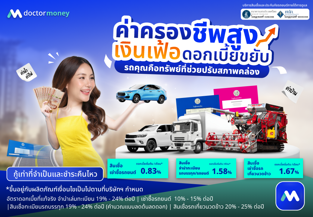 ด๊อกเตอร์ มันนี่ โปรโมชัน ค่าครองชีพสูง ดอกเบี้ยขยับ
