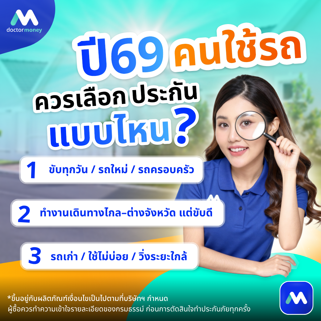ด๊อกเตอร์ มันนี่ บทความ เลือกประกันรถยนต์ปี 2569